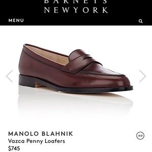 Manolo Blahnik penny loafers